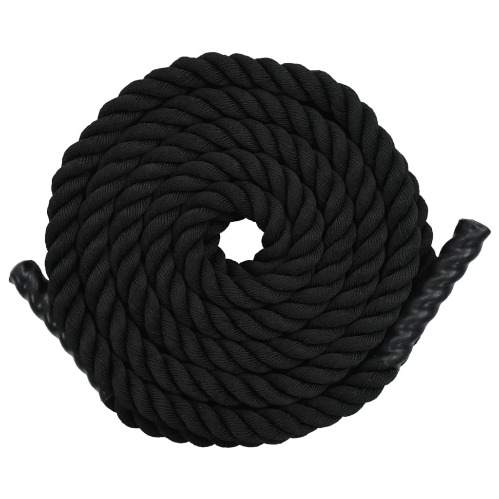 Battle Rope 15 m Polyester Black